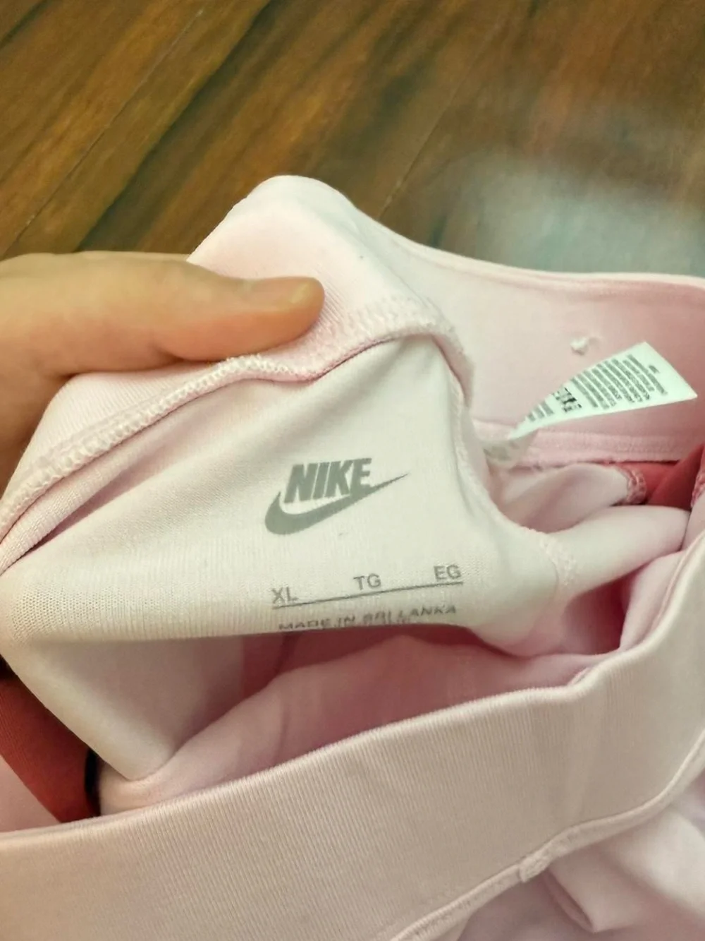 Nike Kids Pink and Red Paneled Joggers